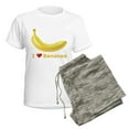 thumbnail image 5 of CafePress - I Love Banana Women's Light Pajamas - Women's Short Sleeve Print T-Shirt and Pants Light Cotton Pajama Set, 5 of 7