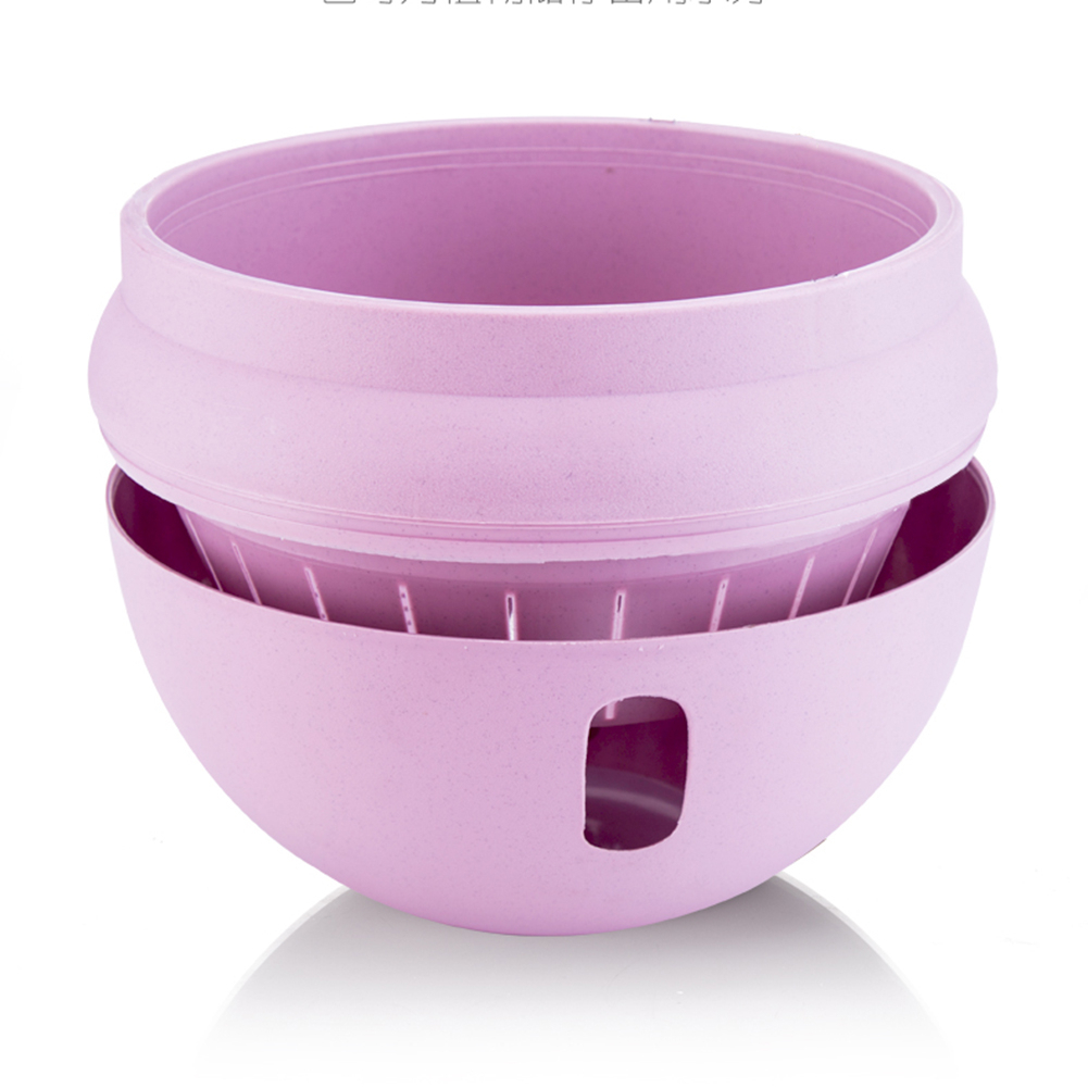 Gardening Plastic Flower Pot BowlShaped Hanging Planter Wall Hanging