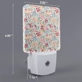 thumbnail image 2 of Bingfone Trendy Floral Design Print Night Lights Plug into Wall,Dusk to Dawn,Bright Nightlight Auto-On/Off, for Adults Kids Room Bedroom Bathroom Hallway Kitchen, 2 of 7