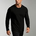 thumbnail image 5 of NMRSBDP Men's Basic Crew Neck T-Shirt Lightweight Long Sleeve Everyday Shirts for Men Soft Cotton Base Layer Tops Casual Solid Color Undershirts, 5 of 7