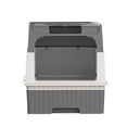thumbnail image 6 of Cat Litter Box, Enclosed Removable Litter Boxs for Big Cats, Front Entry Top Exit Kitty Box Odor Control (Gray), 6 of 14