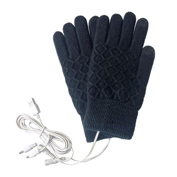 artículos deportivos 1 par de guantes eléctricos cómodos unisex para interior hogar exterior negro JShteea El nuevo