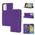 thumbnail image 1 of Wallet Case for Samsung Galaxy A53 5G, Solid Color PU Leather and TPU Edge Impact Resistant Card Cash Slots Shockproof Protective Cover with Removable Hand Strap For Samsung Galaxy A53 5G,Purple, 1 of 11