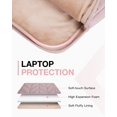 thumbnail image 5 of BAGSMART 15-16 inch Laptop Sleeve with Handle, Puffy Padded Laptop Case Bag, Portable MacBook Case Sleeve Fitted with MacBook Air 15.6 inch, MacBook pro 16 inch, Pink, 5 of 6