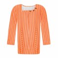 thumbnail image 4 of Fiudx Ofertas Flash Del Día Solo En Línea Blusa de Manga 3/4 a La Moda para Mujer, Camiseta Estampada, Top Informal, 4 of 5