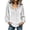 White, variant on Chbgutlmr Button down Velour Tops for Women Peasant Long Sleeve Ruffled V Neck Blouse Tops Casual Loose Fall Trendy T-Shirts