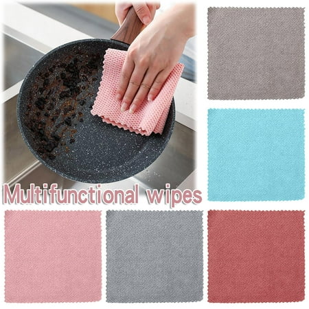 

Absorbent Dish Cloth Nylon Kitchen Cleaning Cloth Rags No Odor Reusable Dish Cloth Washable Fast Drying