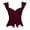 L04-RD2, variant on Womens Blouses Ladies Tops Ruffle Shirts Flutter Sleeves Shirt Everyday Solid Color Peplum Top Summer Fashion Clothes