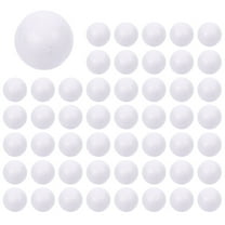 GOOHOCHY White Polystyrene Balls 50Pcs Mini Craft Foam Spheres for Ornaments