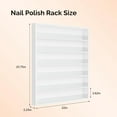 thumbnail image 3 of OmySalon 6 Layers Nail Polish Rack, Wall Mount Nail Polish Organizer w/Acrylic Baffle (White), 3 of 7