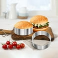 thumbnail image 3 of 6 Pcs Hamburger Bun Rings,Burger Mold,4 Inch Large Ring Molds for Cooking, Fried Eggs,Crumpets,Pancakes, 3 of 3