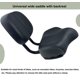 thumbnail image 5 of Asiento de bicicleta THALOUS Comfort, cojín de espuma viscoelástica de poliuretano, 28 x 22 cm, 5 of 8