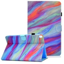 iPad 10.2" Case,iPad 7th Generation Case (A2197 /A2198 /A2200),Allytech Slim Fit PU Leather Kickstand Folio Smart Cover Auto Sleep Wake Shockproof TPU Cover Case for Apple iPad 10.2",Colorful Marble