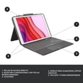 thumbnail image 3 of Folio con Teclado Trackpad para iPad Gen 7, 8 y 9, Gris, 3 of 5