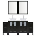 thumbnail image 2 of LessCare Modern 72'' Double Bathroom Vanity Set with Mirror, 2 of 2