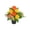 Yellow, variant on Funeral Potted Artificial Rose for Cemetery Memorial, Realistic Bloom Texture, Durable Anti-Ultraviolet Silk Fabric, Grave Decor for Tomb Placement Memorial Day & Condolence Scene Layout