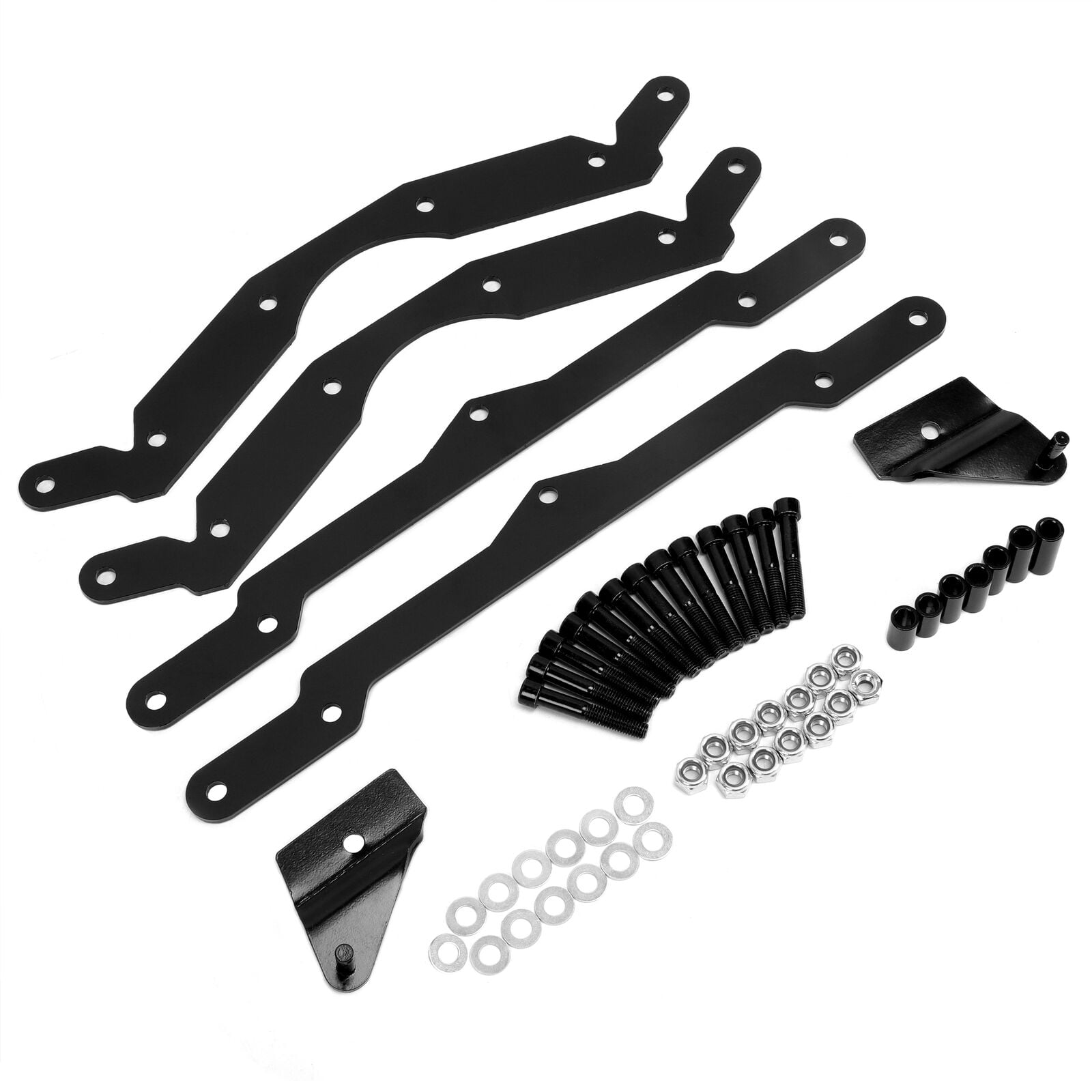 Ecotric Heavy Duty Adjustable 3" Lift Kit with Sway Bar Quick Disconnect Set for 2007-2014 Polaris RZR 800 Suspension Lift Black