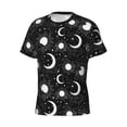 thumbnail image 3 of Rocae Crescent and Stars for Men's Moisture-Wicking Crew Tee - T-Shirt for Sports, Outdoor Activities, and Casual WearLarge, 3 of 9