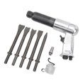 thumbnail image 1 of Long Barrel Air Hammer Kit, With Quick Change Retainer And 4 Chisels, 6 PC Chisel Set With Storage Case For Shoveling Cutting, Touch  For  Control, 4500 BPM, Lightweight, 1 of 8