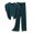 Atrovirens, variant on Joernso 2 Pcs/Set Women Summer Pajamas Comfortable Elastic Waist Solid Color Loose Drawstring Sleeping Wide Leg Short Sleeves Sports T-shirt Pants Set Female Garment