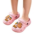thumbnail image 5 of Djtdsds Kids Themed Clog Sandals Soft Non- Open-Toe Slippers Color:Pink,Size:9.5-10 Years, 5 of 6