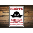thumbnail image 1 of Pirate Parking Novelty Sign, Metal Wall Decor - 10x14 inches, 1 of 4