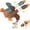 2Set-A, variant on Robust Duck-Designed for Heavy Chewers, 2026 New Indestructible Dog Toy, Rubberduck Goose Dog Toy for Extreme Chewers, Long-Lasting Stitching for Large Medium Small Dogs (Brown)