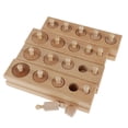 thumbnail image 1 of STARTIST Kids Montessori Toy - Knobbed Cylinder Blocks Hand-Eye Coordination Training, 1 of 9