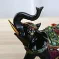 thumbnail image 4 of Coofit Resin Figurine Exquisite Thailand Elephant Table Ornament Desktop Decoration, 4 of 6