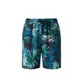 thumbnail image 3 of Sunloudy - Pantalones cortos de playa para hombre con cordón elástico en la cintura, ropa de verano de estilo informal holgada con estampado hawaiano Sunloudy moda, 3 of 10