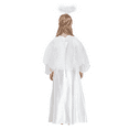 thumbnail image 5 of Girls Angel Costume, 3 Pcs Dress Halo Wings White Fancy Dress Up for Nativity Halloween Christmas 3-4 Years, 5 of 7
