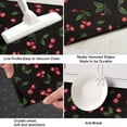 thumbnail image 3 of Black Christmas Cherry Pattern Kitchen Rug Mat,Kitchen Runner Rugs Non Skid Washable,Decorative Kitchen Floor Mats for Kitchen,Sink,Laundry,17"X47", 3 of 5