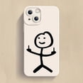 thumbnail image 3 of Funda de teléfono de dibujos animados Matchman para iPhone 11, 12, 13, 14, 15 Pro Max, XR, XS, X, 7, 8 Plus, SE 2020, a prueba de golpes, cubierta de silicona TPU suave mate, 3 of 5