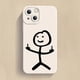 thumbnail image 3 of Funda de teléfono de dibujos animados Matchman para iPhone 11, 12, 13, 14, 15 Pro Max, XR, XS, X, 7, 8 Plus, SE 2020, a prueba de golpes, cubierta de silicona TPU suave mate, 3 of 5