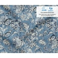 thumbnail image 2 of Soimoi Home & Outdoor Upholstery Fabric - Floral Pattern - 56" Wide by 2 Yard - Ideal for Chairs, Table Covers & DIY Projects - Blue, 2 of 7
