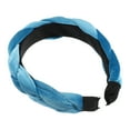 thumbnail image 6 of Unique Bargains 1 Pc Thick Braided Headband Headwear Hairband for Women 1.2 Inch Wide Blue, 6 of 7