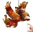 thumbnail image 1 of 2D Santa Claus decorations, Santa Claus Flying On His Pet Decoration-, 1 of 7