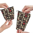 thumbnail image 3 of Bingfone rock record Skull Print Telescopic Pencil Bag Pen Holder Pop Up Stationery Case, Stand-up Retractable Transformer Bag Standing Organizer, 3 of 6