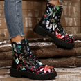 thumbnail image 6 of Babysbule Womens Shoes Clearance, Women Fashion Embroidered Cowboy Riding Boots Casual Warm Middle Heels Middle Tube Short Boots Shoes, 6 of 8