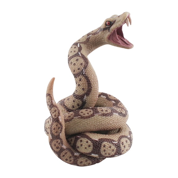Brown Realistic Fake Snake Toy Rubber Boa Constrictor Brown Tone Figure For Halloween Prank Props 2026