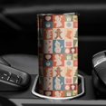 thumbnail image 3 of 20oz Multicolor Christmas Icon Pattern Skinny Tumblers Stainless Steel Tumbler with Lid and Straw,Vacuum Insulated Double Wall Travel Tumbler Cups with Cleaning Brush for Coffee,Tea, 3 of 6