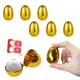 thumbnail image 1 of Decoraciones de Pascua, adornos de Pascua, regalos de Pascua, huevos dorados, huevos de Pascua de plástico, huevos vacíos sorpresa rellenables para huevos de Pascua, huevos de juego, juguetes para niñ, 1 of 6