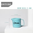 thumbnail image 2 of Ceramics Creamer,Milk Creamer Pitcher 12 OZ (Turquoise), 2 of 7