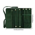 thumbnail image 2 of Travel Jewellery Organizer Roll Velvet Jewelry Storage Foldable Jewellery Bag Large Capacity Jewelry Pouch For Necklace Bracelet Earrings Ring, 2 of 7