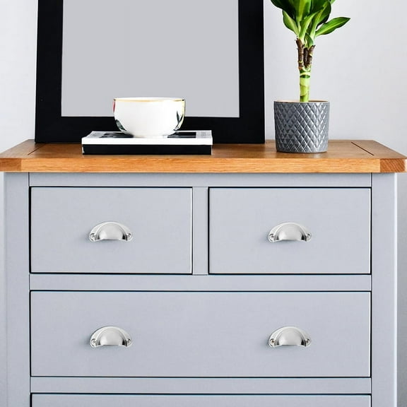 10Pcs Cabinet Knobs Antique Cupboard Cabinet Cup Furniture Dresser Shell Pull Handles Knobs and Handles Cabinet Pulls