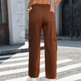 thumbnail image 6 of ZToonmas Women's High Waist Wide Leg Cargo Jeans Button Fly Denim Pants with Utility Pockets for Casual Streetwear, 6 of 6