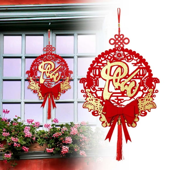 Hearth & Gear Décorations de l'Année Vietnamienne / Décorations de l'Année Vietnamienne Année Rouge Décorations pour la Maison Décorations du Festival du Printemps Décorations de l'Année Pendentif de Voiture Balançoire Mini Décorations de Pâques Guirlande de Maïs Soufflé