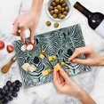 thumbnail image 5 of Zebra Print Cutting Board, Illustration Pattern Zebras Skins Background Blended over Zebra Body Heads, Decorative Tempered Glass Cutting and Serving Board, Small Size, Black White, by Ambesonne, 5 of 5