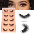 thumbnail image 3 of Pestañas postizas DYSILK estilo ojo de gato, efecto mink, 5 pares, kit 6D, 3 of 7
