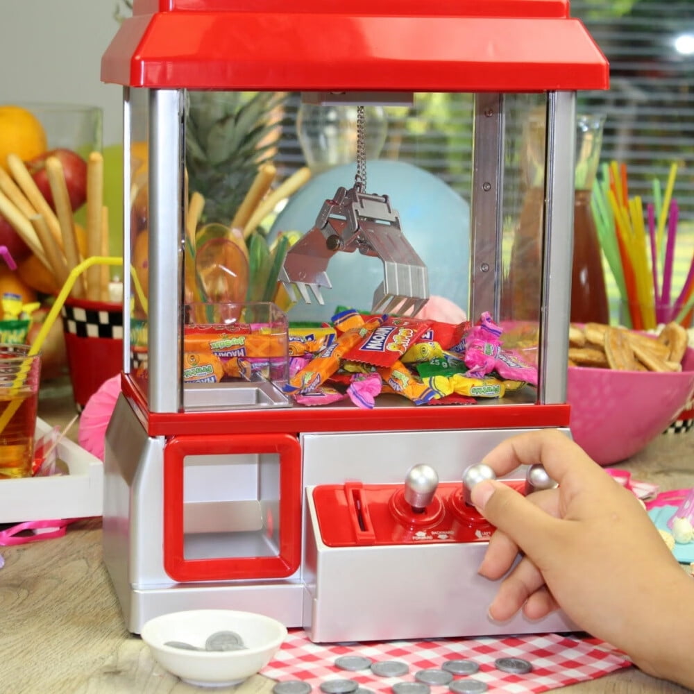 Candy Grabber Machine - Claw Machine with USB and Sound Button - Automatic Candy Dispenser for Children - XL